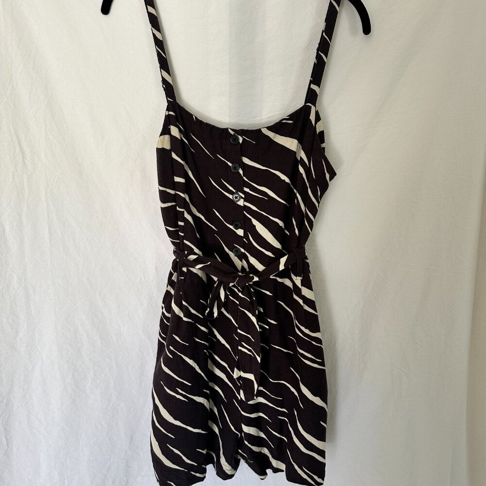 Rails Wells Button Front Belted Romper sz XL